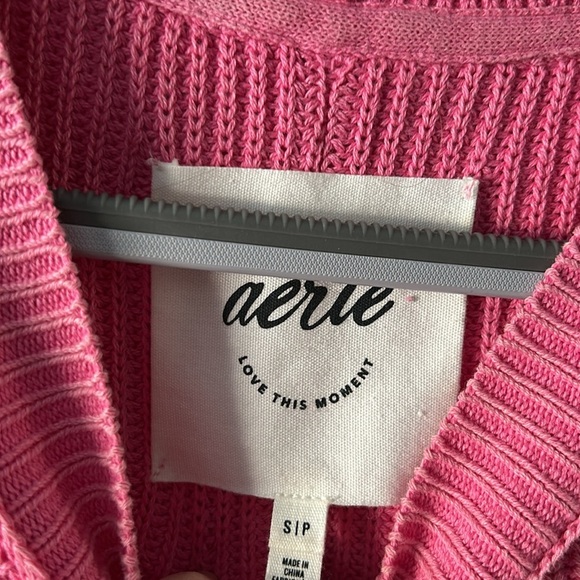 Aerie Beyond Pullover 100% Cotton Knit - Picture 3 of 9
